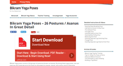 Desktop Screenshot of bikramyogaposesguide.com