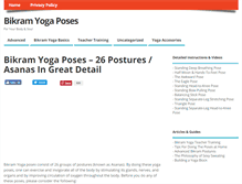 Tablet Screenshot of bikramyogaposesguide.com